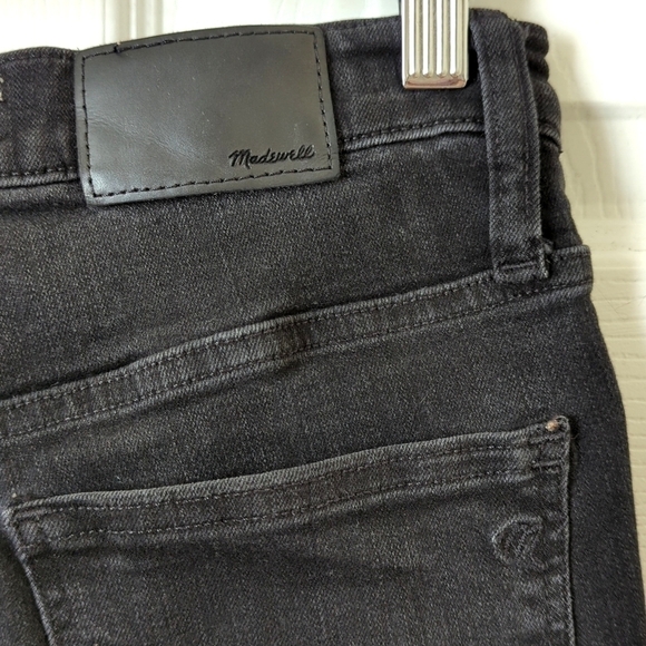 Madewell Roadtripper Classic High Waisted Ankle Cropped Skinny Jeans Black 26 - Picture 15 of 16